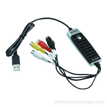 USB 2.0 Video Grabber with Audio, USB Audio Supports for Notebook without Line-in Port